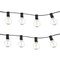 Black-Clear G40 LED String Lights 100ft 50 Bulbs Warm Glow Outdoor